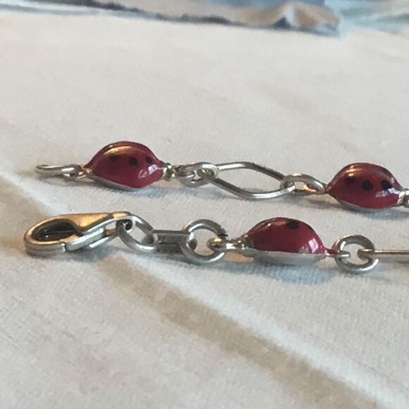 Sterling Silver Ladybug Bacelet - Picture 8 of 13